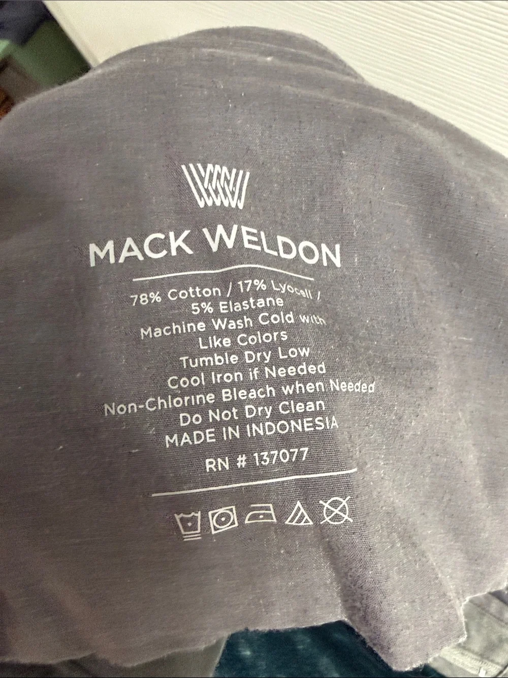 Mack Weldon charcoal straight